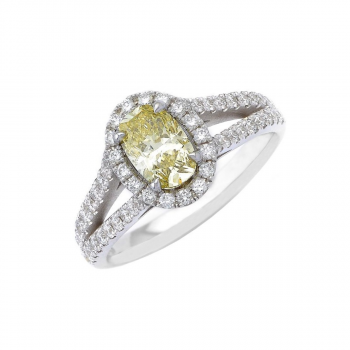 Δαχτυλίδι σε Λευκό Χρυσό Κ18 με Διαμάντια